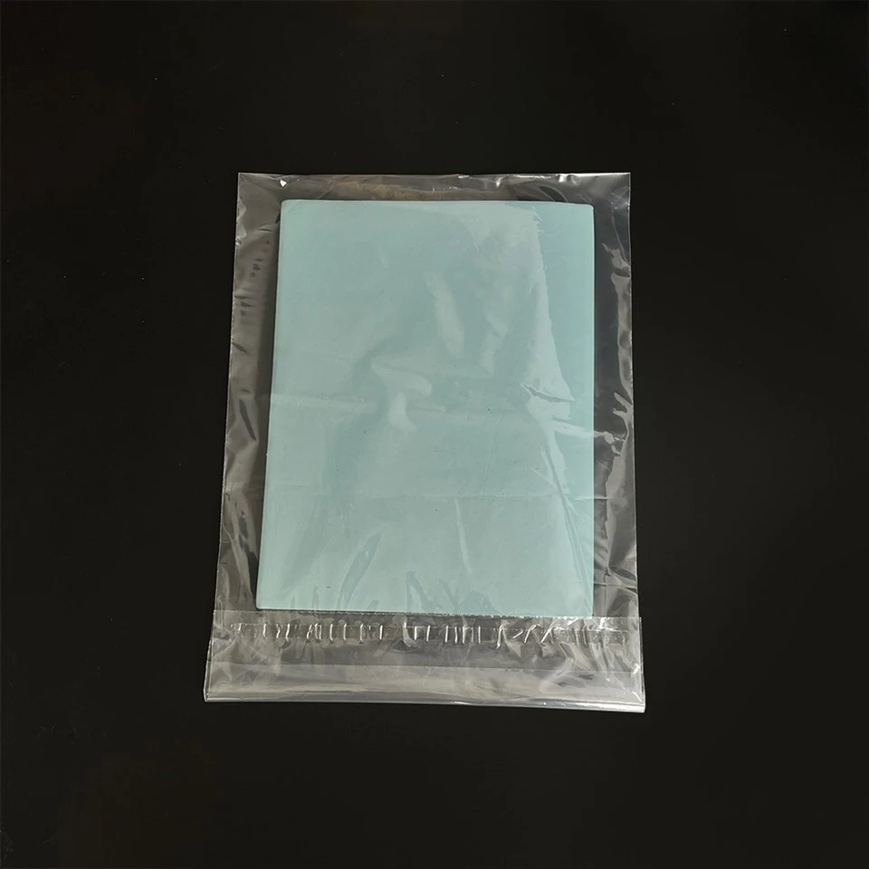 plastic bag with adhesive seal